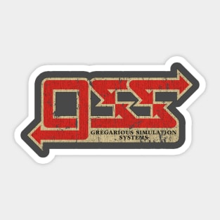 Gregarious Simulation Systems GSS Vintage Sticker